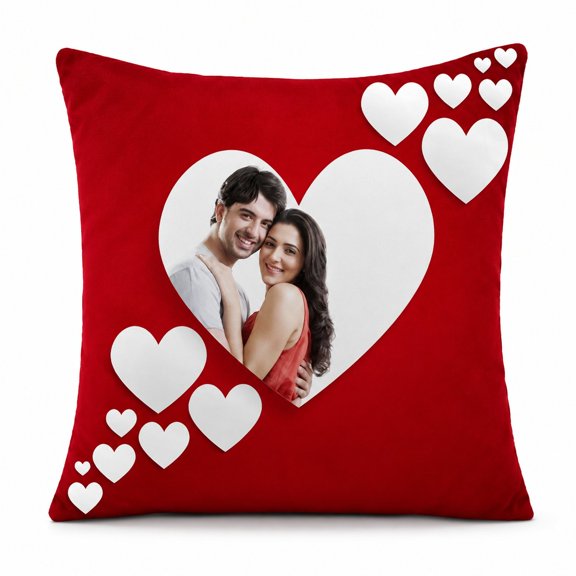 Custom Photo Pillow Cover, Pillow Case for Partners, Love, Themed Personalized Home Decor, Keepsake Gift 16x16 Inch