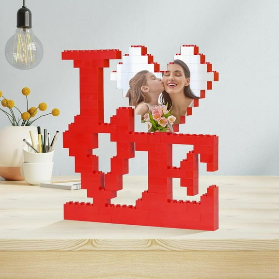 Custom Building Blocks for Mother’s Day – Personalized DIY Puzzle with Photo – Unique Birthday Gifts for Mom, Dad, or Loved Ones