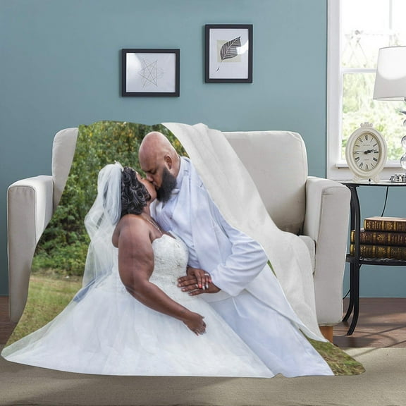 Custom Photo Sherpa Fleece Blanket