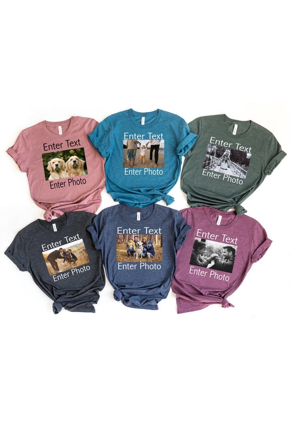Custom Photo Shirt Custom TShirt Custom Picture Shirt Personalized Photo Print Tee Custom