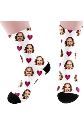 Custom Photo Socks Personalized Gift For Men And Women Upload Your Picture Text Print Unique Couple Socks Memorable Keepsake Customized Apparel