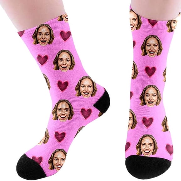 Custom Photo Socks Personalized Gift For Men And Women Upload Your Picture Text Print Unique Couple Socks Memorable Keepsake Customized Apparel