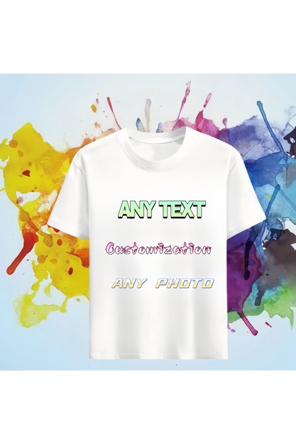 Custom Photo T-Shirt | Personalized Your Logo & Picture Tee Custom Dly