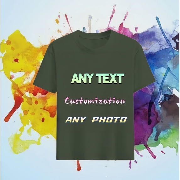 Custom Photo T-Shirt | Personalized Your Logo & Picture Tee Custom Dly
