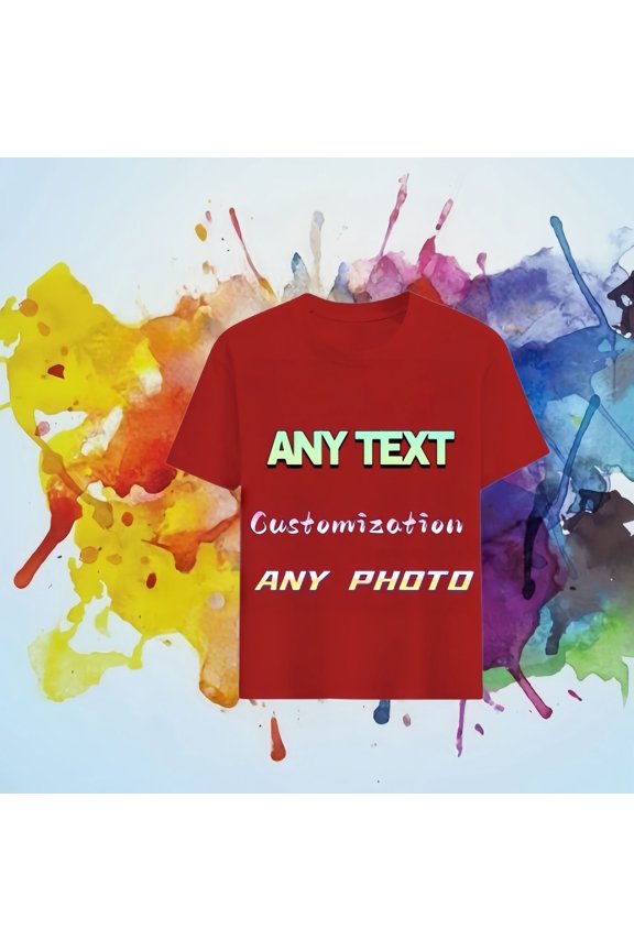 Custom Photo T-Shirt | Personalized Your Logo & Picture Tee Custom Dly