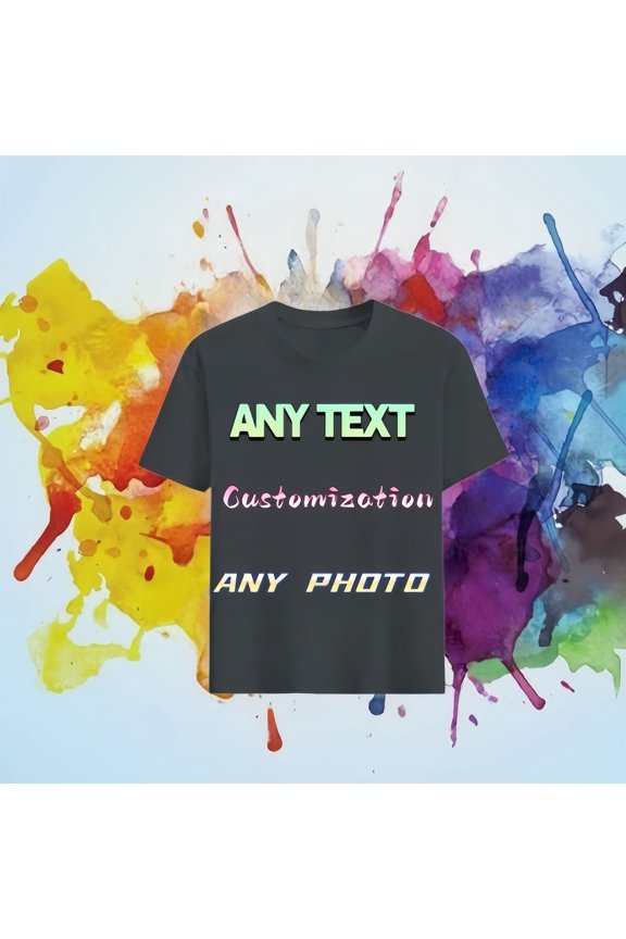 Custom Photo T-Shirt | Personalized Your Logo & Picture Tee Custom Dly