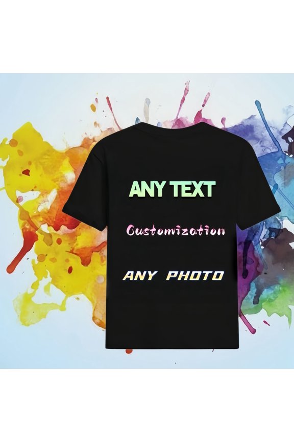 Custom Photo T-Shirt | Personalized Your Logo & Picture Tee Custom Dly