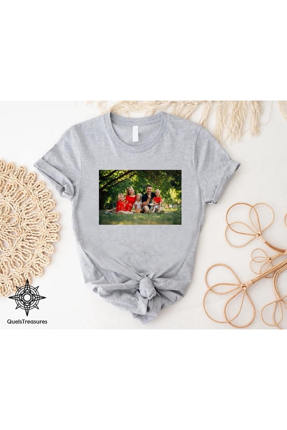 Custom Photo T-Shirt With The Text, Picture Shirt, Custom Logo Tee, Personalized Printing Shirt, Make Your Own Shirt, Custom Photo Shirt