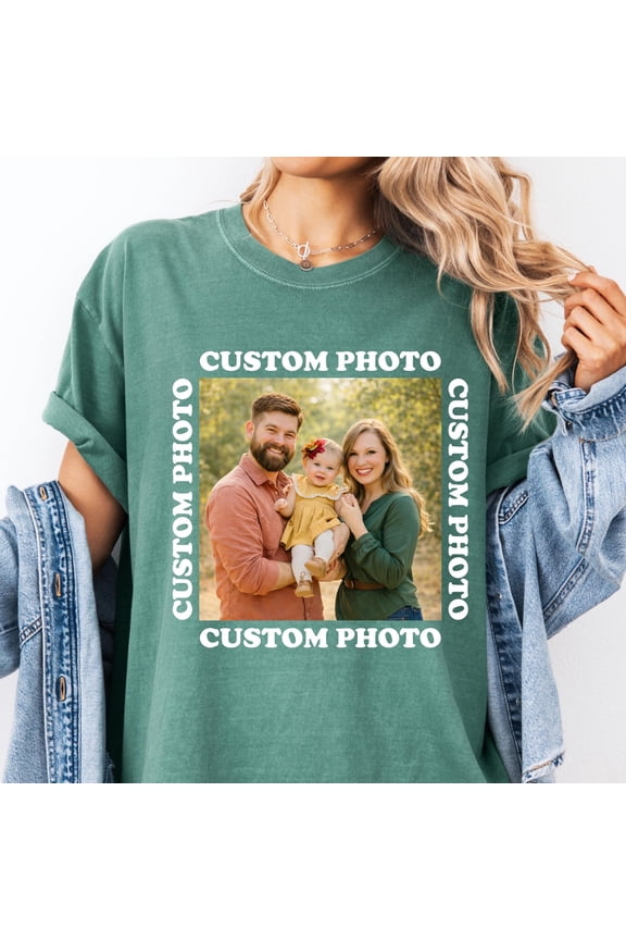Custom Photo TShirt Personalized Family Picture Tee