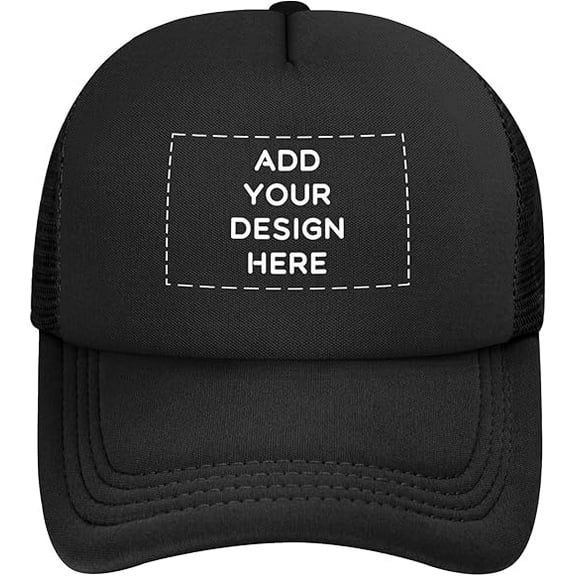 Custom Photo Trucker Hat for Men Women, Personalized Image Logo Text Adjustable Snapback Mesh Baseball Cap