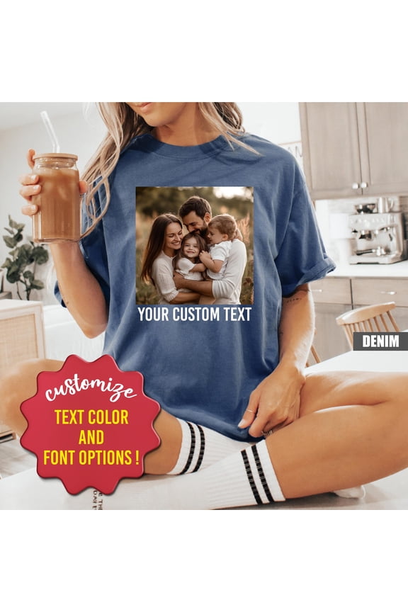 Custom Photo Tshirt Personalized Image Tee