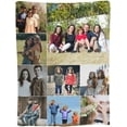 thumbnail image 1 of Custom Picture Blankets for Couples Girlfriends Personalised Blanket with 9 Photos Text Customised Throw Blanket Gifts for Adults Kids Birthday Christmas New Year Mothers Fathers Valentines Day, 1 of 5