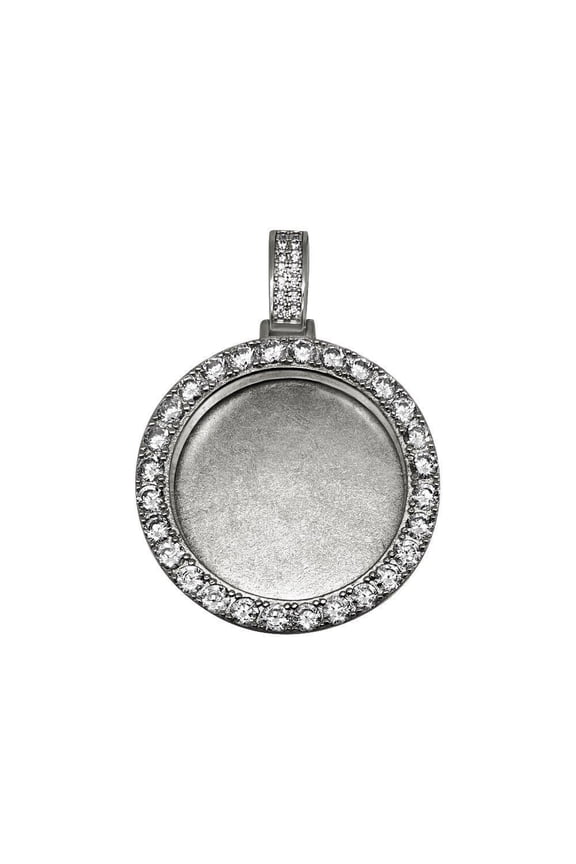 Custom Picture Frame Pendant .925 Silver