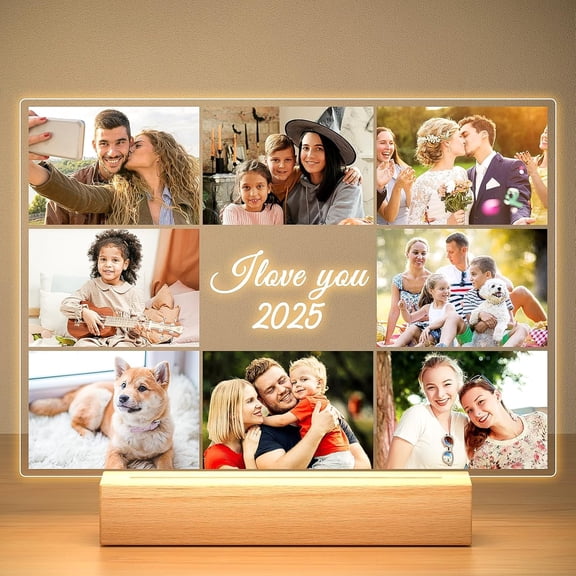 Custom Picture Frames, Personalized Photo Frame, Customized Picture Frame, Personalized Fathers Day Photo Gifts for Mom Dad Women Men Baby Kid Family Pet