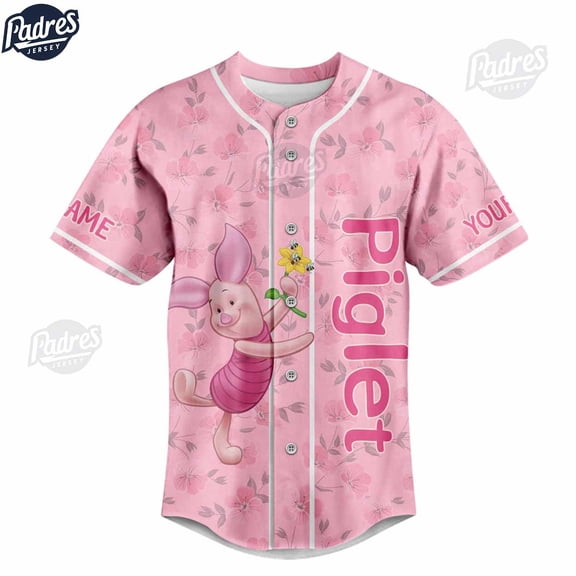 Custom Piglet Winnie Disney Baseball Jersey