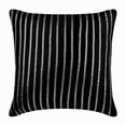 thumbnail image 1 of Custom Pillow Case, Decorative Pillow Covers 24x24 inch (60x60 cm) Black, Velvet Throw Pillow Covers, Handmade Pillow Covers, Striped Pillow Shams, Modern Accent - Bring Back Black, 1 of 3