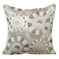 thumbnail image 1 of Custom Pillow Case, Decorative&nbsp;Toss Pillows, Decorative Pillow Covers 12x12 inch (30x30 cm) Ivory, Silk Throw Pillow Covers, Handmade Pillow Covers, Contemporary Style - Ivory Circles, 1 of 4