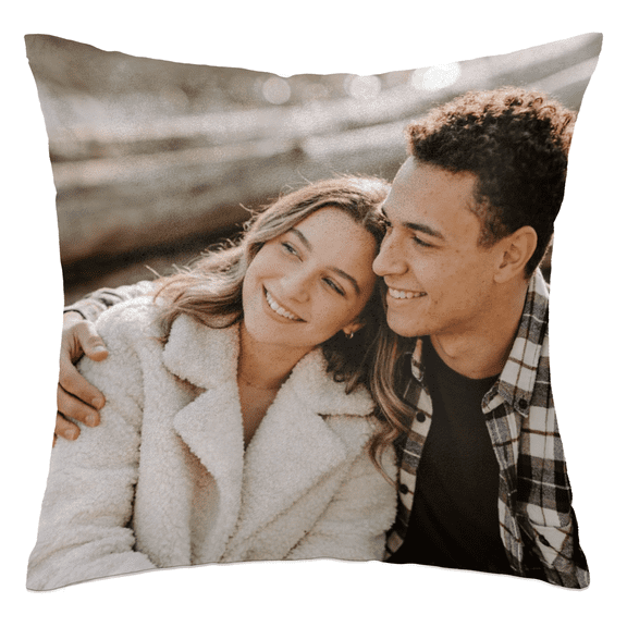 Custom Pillow Cover with Picture,Double Sided Velvet Customized Photo Pillowcase, 18"x18" Personalized Pillowcover with Photo, Custom Decor Gifts