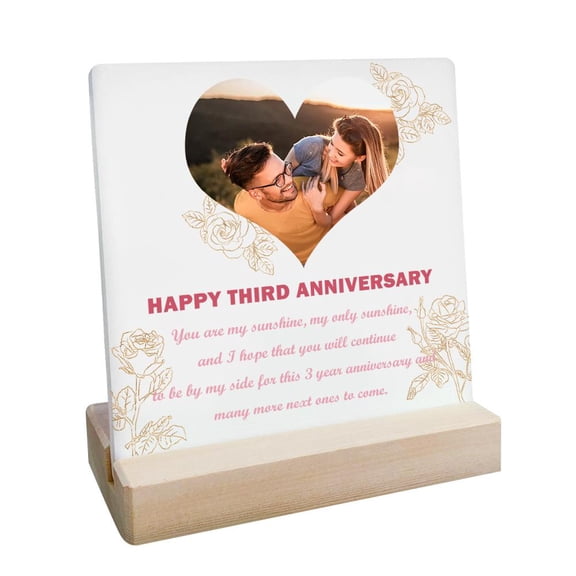 Custom Plaque Sign with Wood Stand Home Desk O0J6