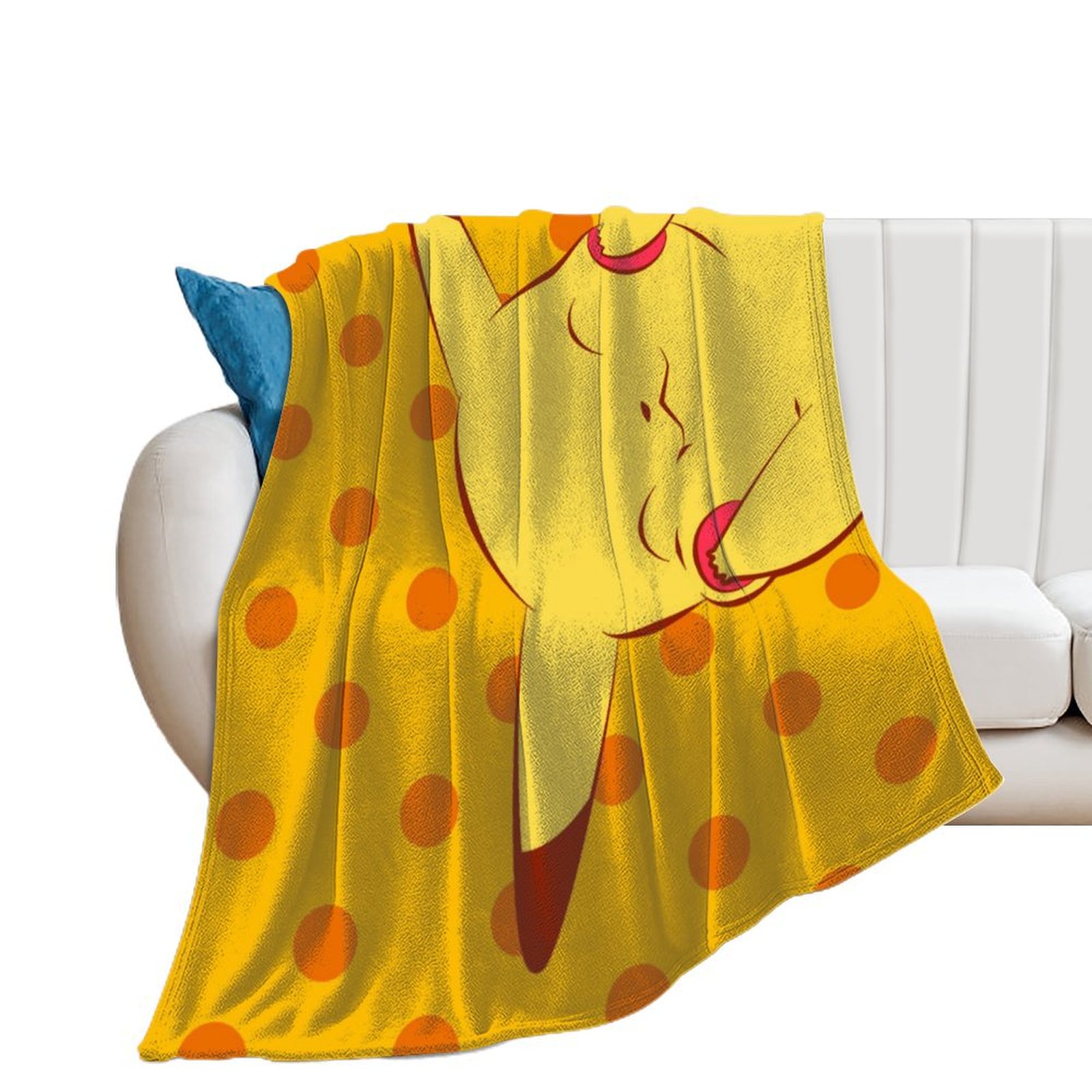 Custom Pokemon_Pikachu Blanket Large Size Camping Blanket Character