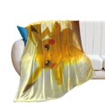 Custom Pokemon_Pikachu Blanket Large Size Camping Blanket Character
