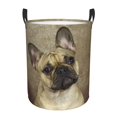 thumbnail image 1 of Custom Pop Art Style French Bulldog Faces Laundry Hamper Large Clothes Storage Basket Frenchies Dog Pet Gift Toy Bin Organizer, 1 of 6