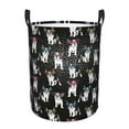 thumbnail image 1 of Custom Pop Art Style French Bulldog Faces Laundry Hamper Large Clothes Storage Basket Frenchies Dog Pet Gift Toy Bin Organizer, 1 of 6