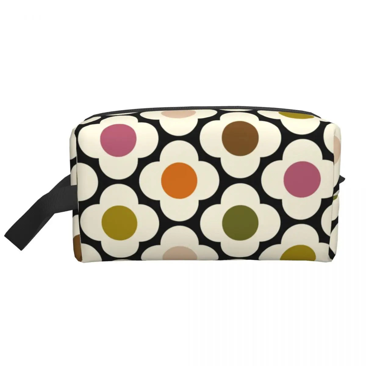 Custom Porto Flower Tiles Wisteria Travel Toiletry Bag Women Orla Kiely Makeup Cosmetic Bag Beauty Storage Dopp Kit Case Box Walmart