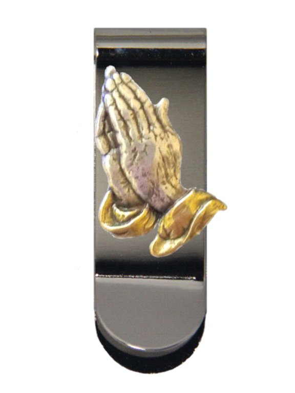 Custom Praying Hands Money Clip