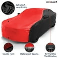 thumbnail image 1 of RuXom Custom Premium Plus Car Cover Fits: [Audi Allroad] 2013-2016 Waterproof All-Weather (2-Tone - Black / Red), 1 of 8