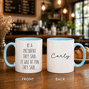 Custom President Mug – Funny Coffee Mug Gift for President, Personalized Boss Cup, Unique President Appreciation Present