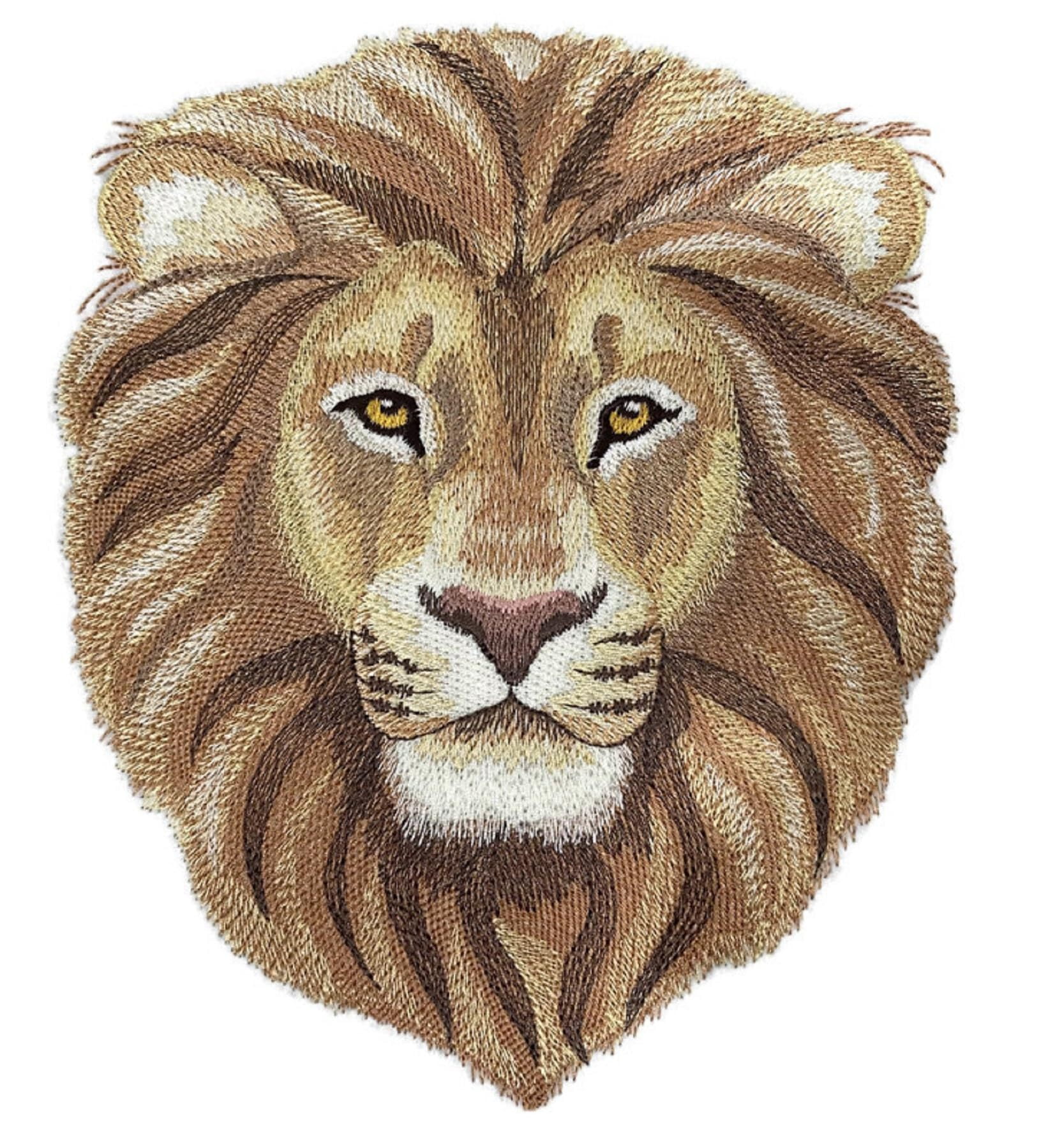 Custom Pride  Majesty Lion Embroidery Iron On/Sew Patch (6.85" x 8.15")