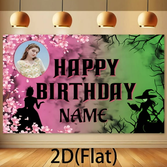 Custom Princess Witch Theme  Party Decorations Banner  Sign Backdrop Photo Booth Props Background Party Favors