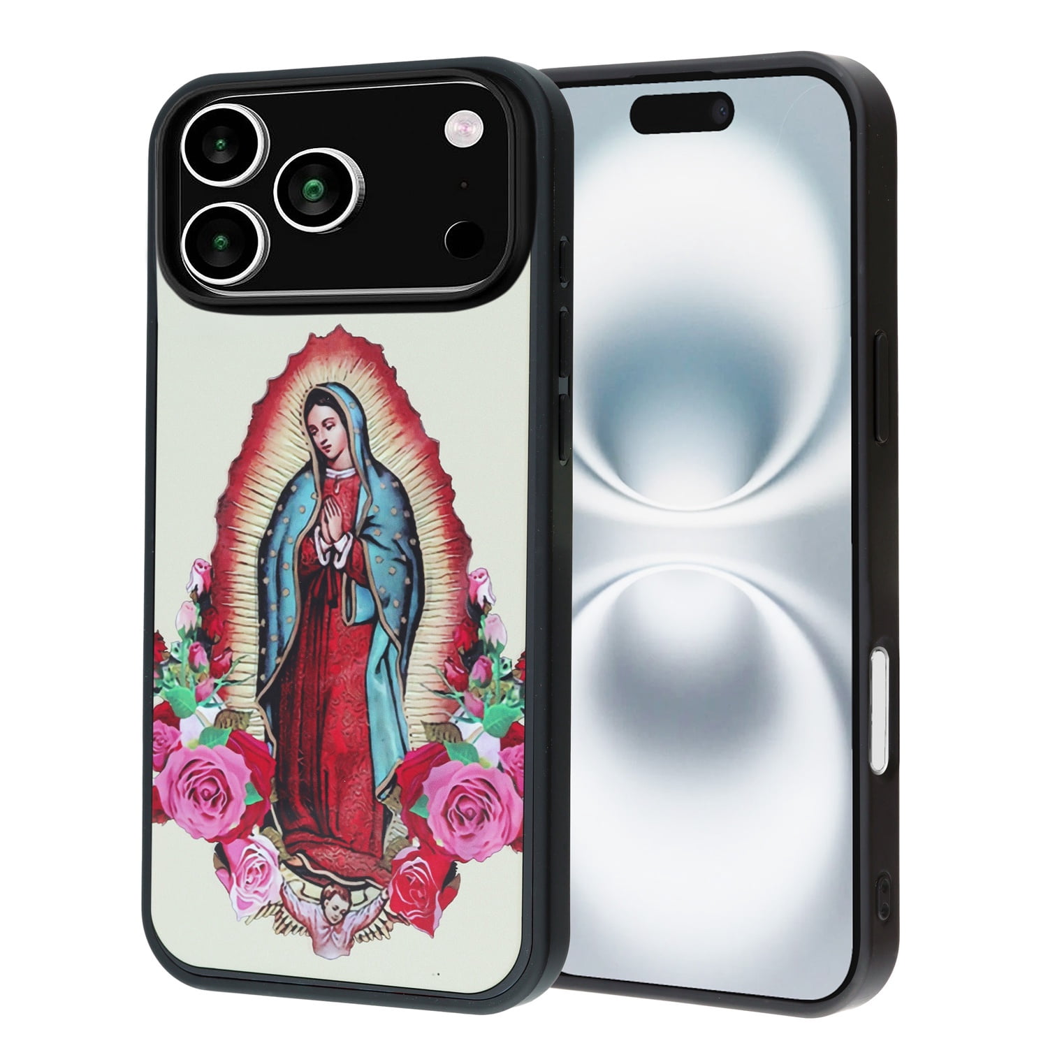Custom Print Aluminum Back Cover for iPhone 17 Pro - Lady of Guadalupe