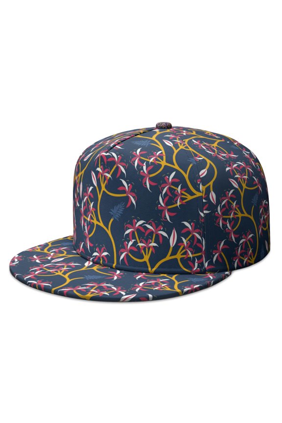 Custom Printed Flat Baseball Cap – Adjustable Snapback Hat with Flat Bill, Breathable and Durable, Personalized Design for Sports, Travel & Daily Wear