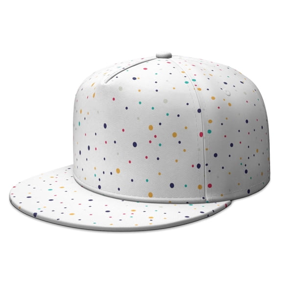 Custom Printed Flat Baseball Cap – Adjustable Snapback Hat with Flat Bill, Breathable and Durable, Personalized Design for Sports, Travel & Daily Wear