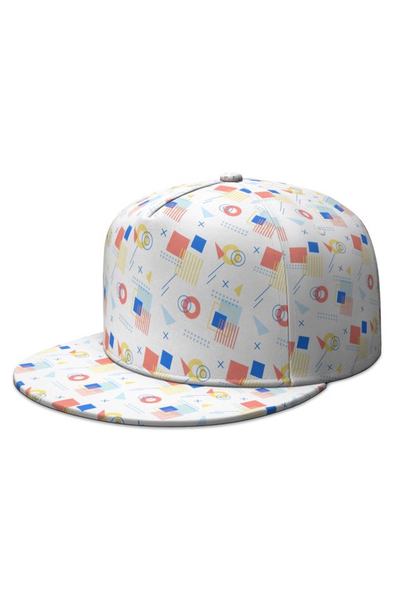 Custom Printed Flat Baseball Cap – Adjustable Snapback Hat with Flat Bill, Breathable and Durable, Personalized Design for Sports, Travel & Daily Wear