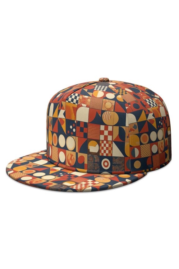 Custom Printed Flat Baseball Cap – Adjustable Snapback Hat with Flat Bill, Breathable and Durable, Personalized Design for Sports, Travel & Daily Wear