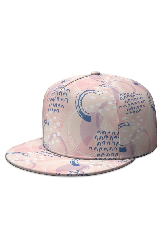 Custom Printed Flat Baseball Cap – Adjustable Snapback Hat with Flat Bill, Breathable and Durable, Personalized Design for Sports, Travel & Daily Wear