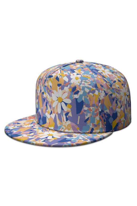 Custom Printed Flat Baseball Cap – Adjustable Snapback Hat with Flat Bill, Breathable and Durable, Personalized Design for Sports, Travel & Daily Wear