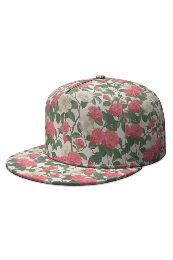 Custom Printed Flat Baseball Cap – Adjustable Snapback Hat with Flat Bill, Breathable and Durable, Personalized Design for Sports, Travel & Daily Wear