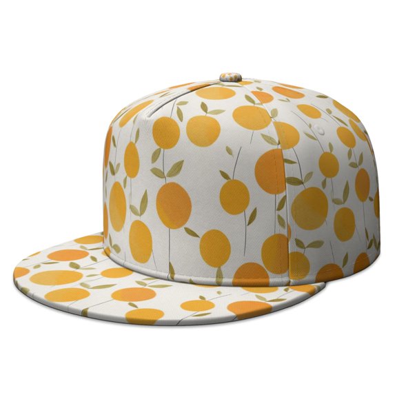 Custom Printed Flat Baseball Cap – Adjustable Snapback Hat with Flat Bill, Breathable and Durable, Personalized Design for Sports, Travel & Daily Wear