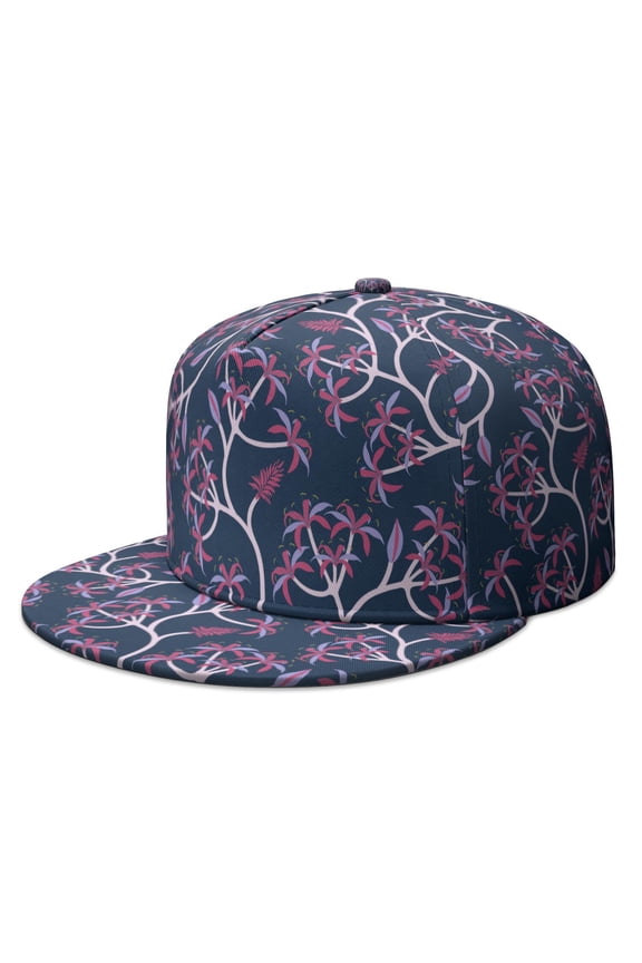 Custom Printed Flat Baseball Cap – Adjustable Snapback Hat with Flat Bill, Breathable and Durable, Personalized Design for Sports, Travel & Daily Wear
