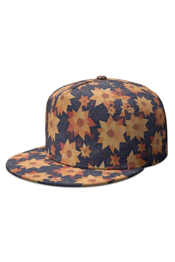 Custom Printed Flat Baseball Cap – Adjustable Snapback Hat with Flat Bill, Breathable and Durable, Personalized Design for Sports, Travel & Daily Wear