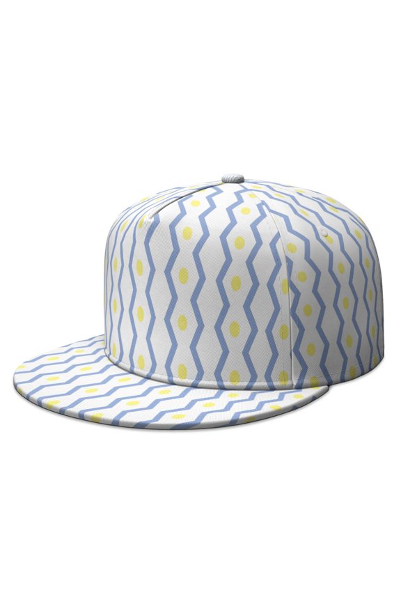 Custom Printed Flat Baseball Cap – Adjustable Snapback Hat with Flat Bill, Breathable and Durable, Personalized Design for Sports, Travel & Daily Wear