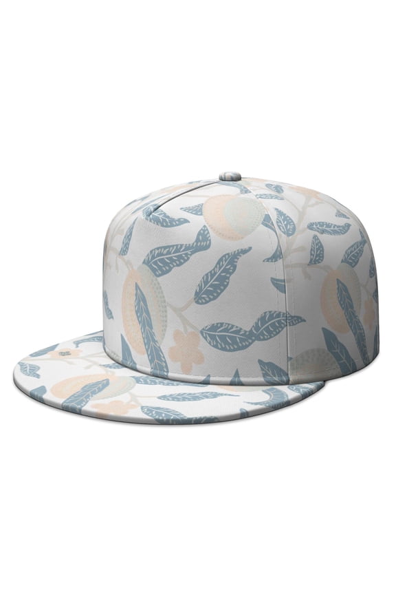 Custom Printed Flat Baseball Cap – Adjustable Snapback Hat with Flat Bill, Breathable and Durable, Personalized Design for Sports, Travel & Daily Wear