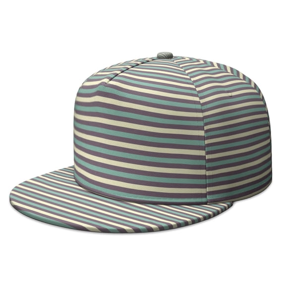 Custom Printed Flat Baseball Cap – Adjustable Snapback Hat with Flat Bill, Breathable and Durable, Personalized Design for Sports, Travel & Daily Wear