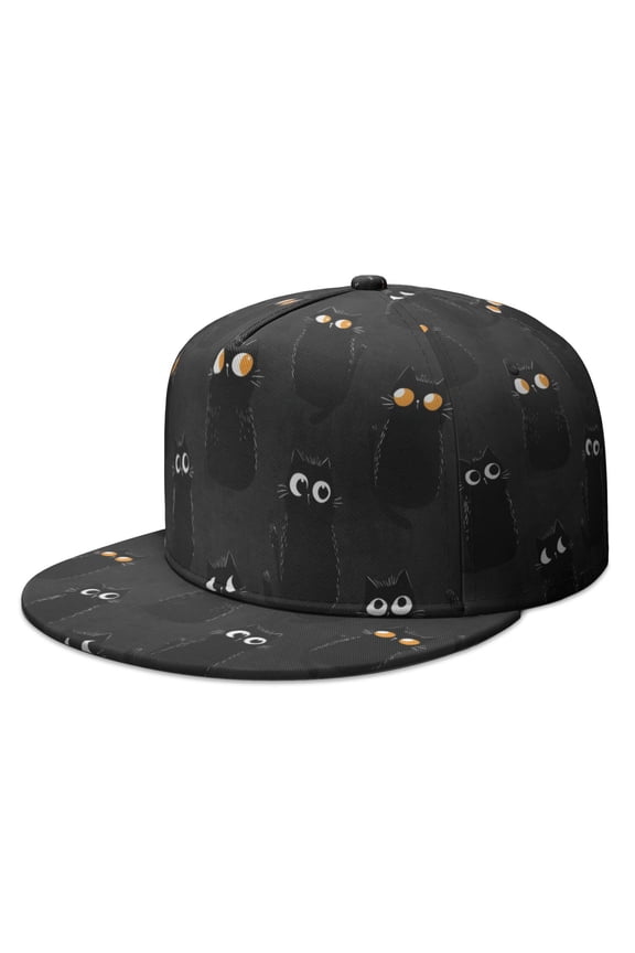 Custom Printed Flat Baseball Cap – Adjustable Snapback Hat with Flat Bill, Breathable and Durable, Personalized Design for Sports, Travel & Daily Wear