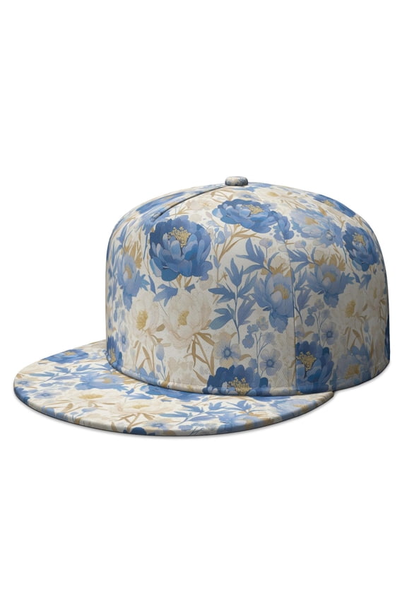 Custom Printed Flat Baseball Cap – Adjustable Snapback Hat with Flat Bill, Breathable and Durable, Personalized Design for Sports, Travel & Daily Wear