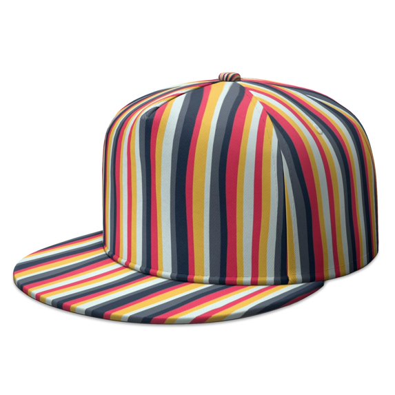Custom Printed Flat Baseball Cap – Adjustable Snapback Hat with Flat Bill, Breathable and Durable, Personalized Design for Sports, Travel & Daily Wear
